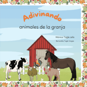 Portada del libro interactivo de animales para niños Adivinando Animales de la Granja – Play Fun Learn Studios