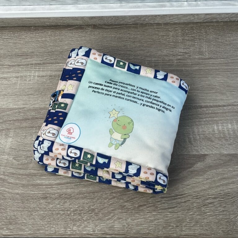 libro sensorial de tela para dormir bebés Play Fun Learn Studios